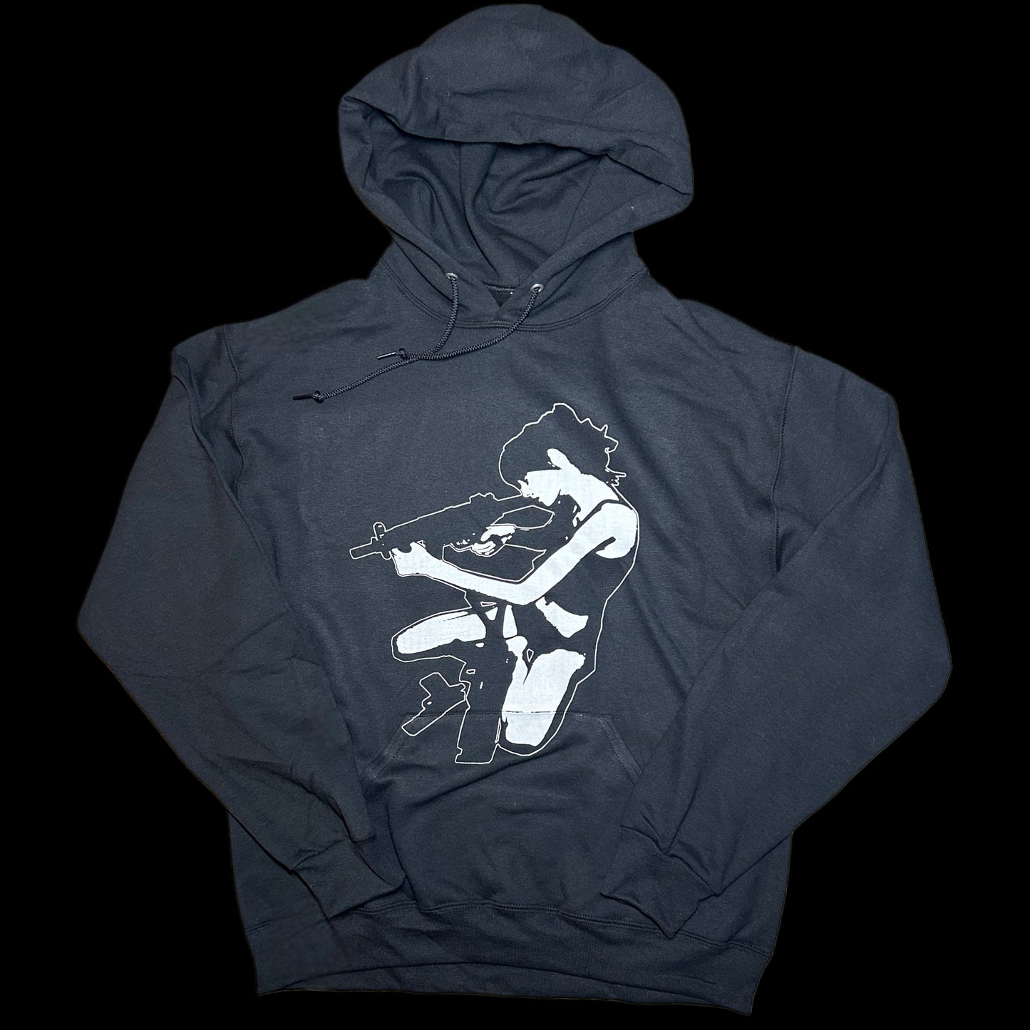 a girl has a gun hoodie