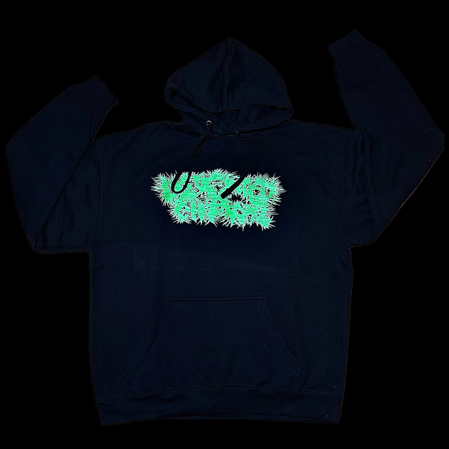Green logo hoodie