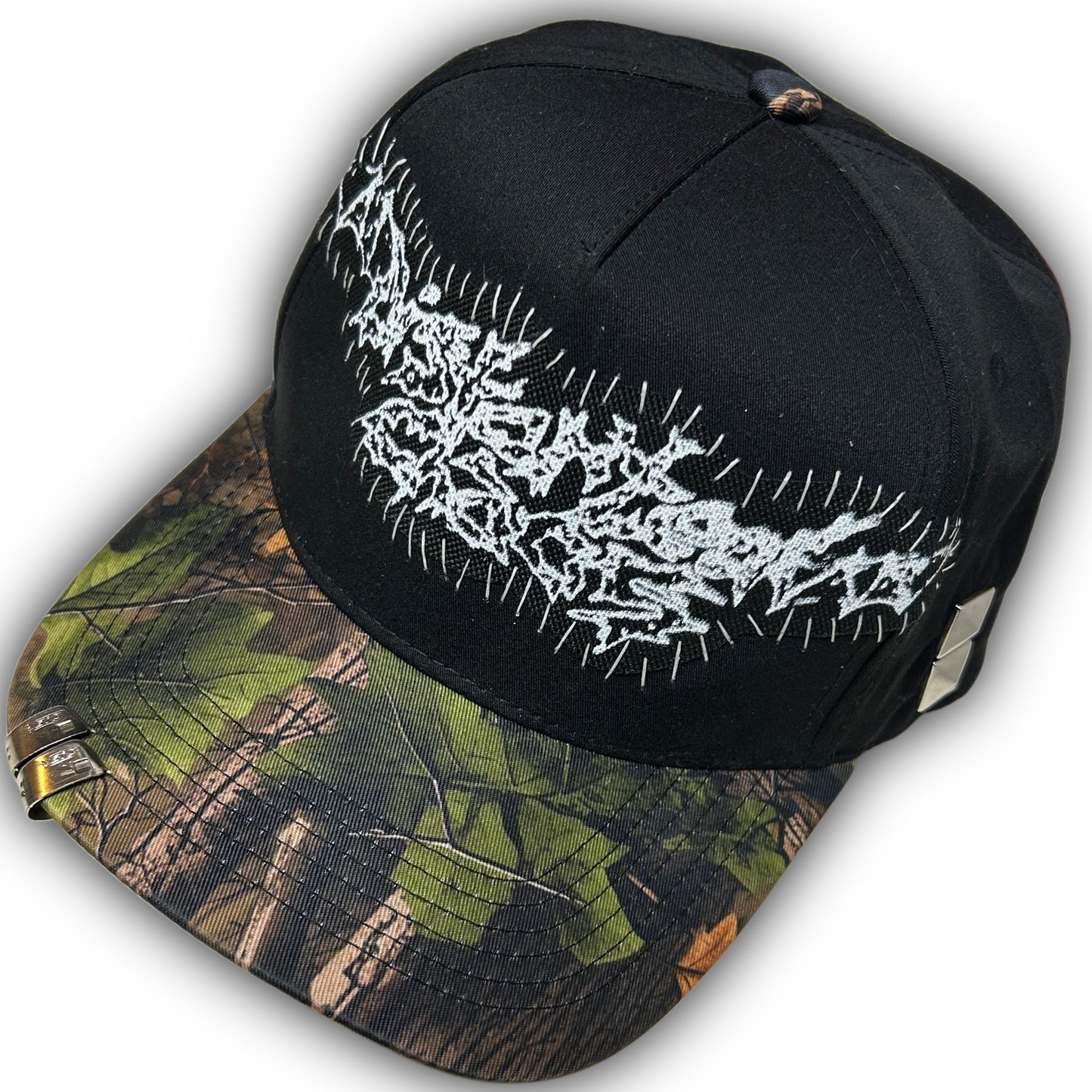 1-1 forest camo hat (black)