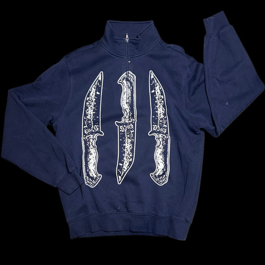 1-1 3 knives quarter zip