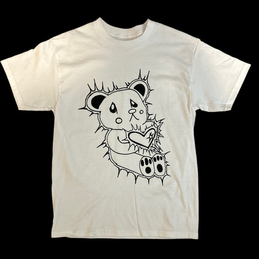 sad bear tee(white)