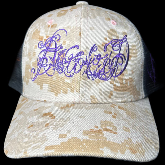 1-1 purple digital camo hat